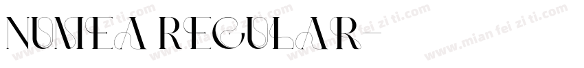 Numea Regular字体转换